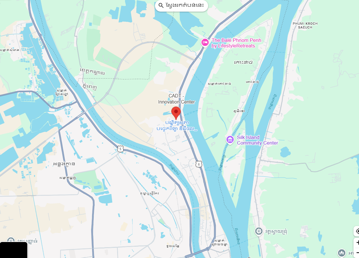 Cambodia Academy of Digital Technology Location Map